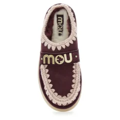 DAMES Mou Loafers^Bordeaux Sandalen met Bounce Clog Logo