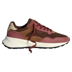 DAMES Hoff Bordeaux Sneaker met Wafelzool