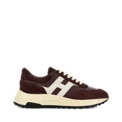 Heren Hogan Bordeaux Vetersluiting Memory Foam Sneakers