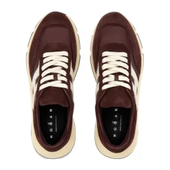 Heren Hogan Bordeaux Vetersluiting Memory Foam Sneakers