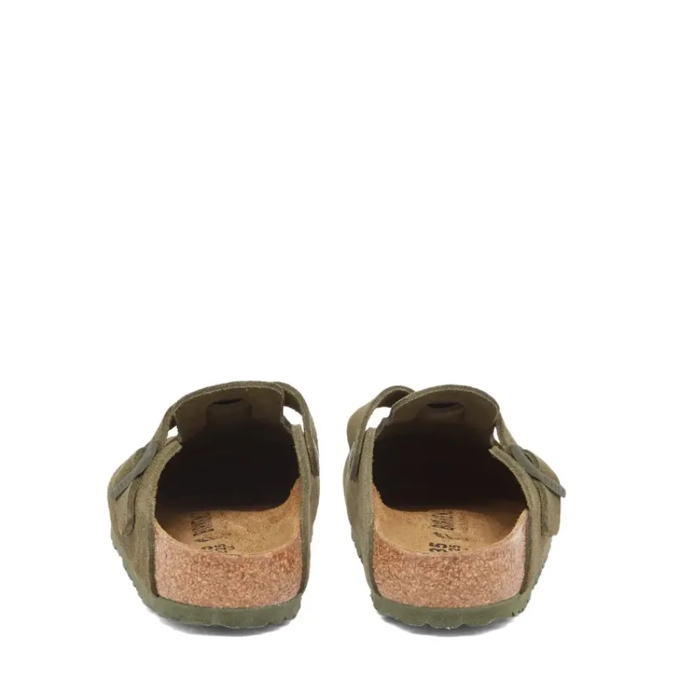 Heren Birkenstock Instappers & Slip Ons^Boston BS Modern Suede Regular Fit