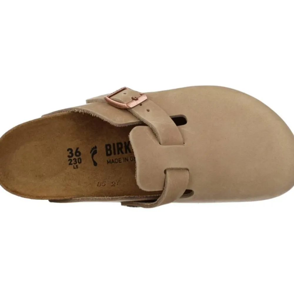 Heren Birkenstock Boston Geolied Leren Sandalen