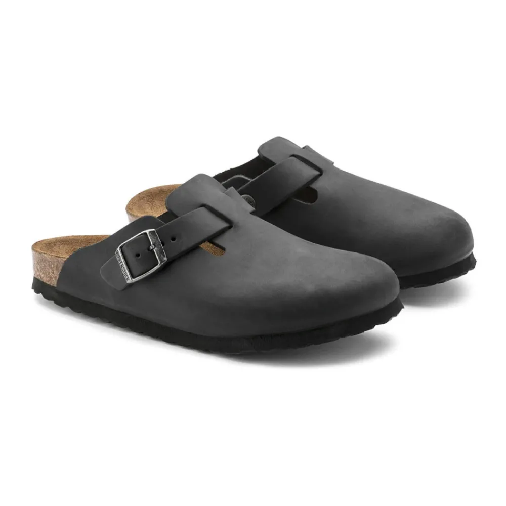 Heren Birkenstock Boston Oiled Leather Klompen
