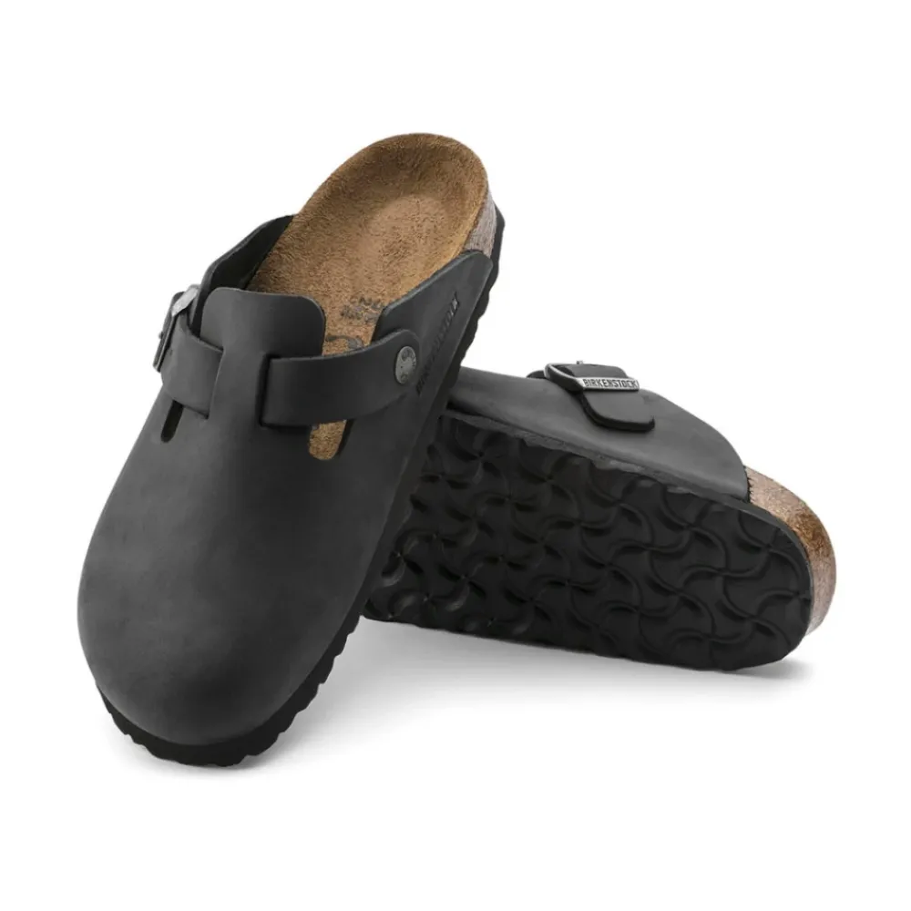 Heren Birkenstock Boston Oiled Leather Klompen