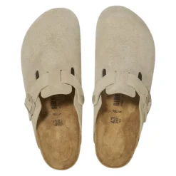 DAMES Birkenstock Boston Suède Sandalen Narrow