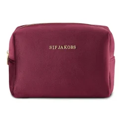 DAMES Sif Jakobs Jewellery Bourgondische fluwelen make-uptas