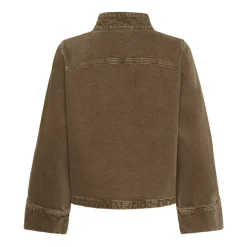 DAMES My Essential Wardrobe Blouses^Boxy Shirt Tabaks Gewassen