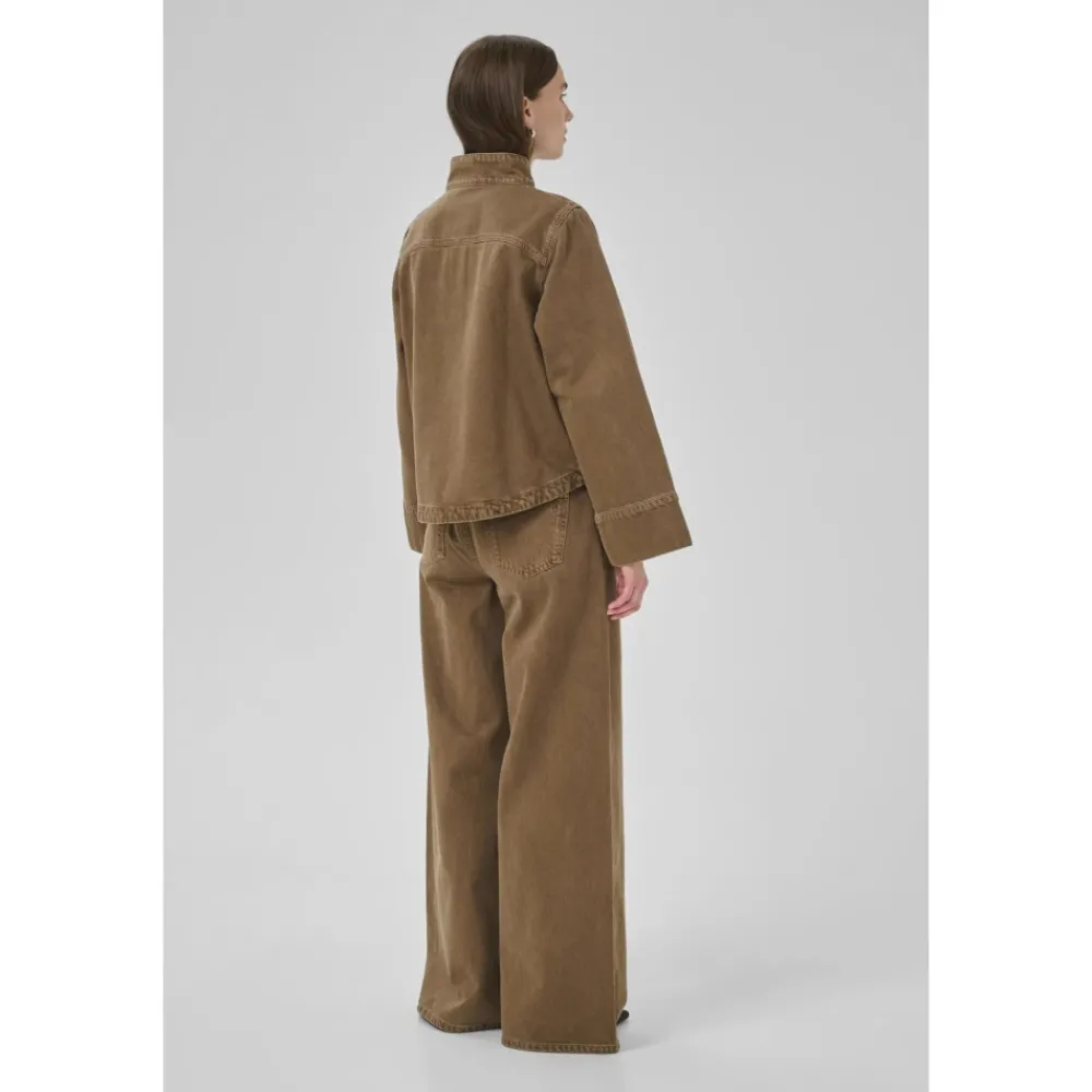 DAMES My Essential Wardrobe Blouses^Boxy Shirt Tabaks Gewassen