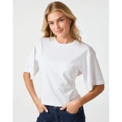 DAMES Neo Noir Boxy Tee met Taille Detail