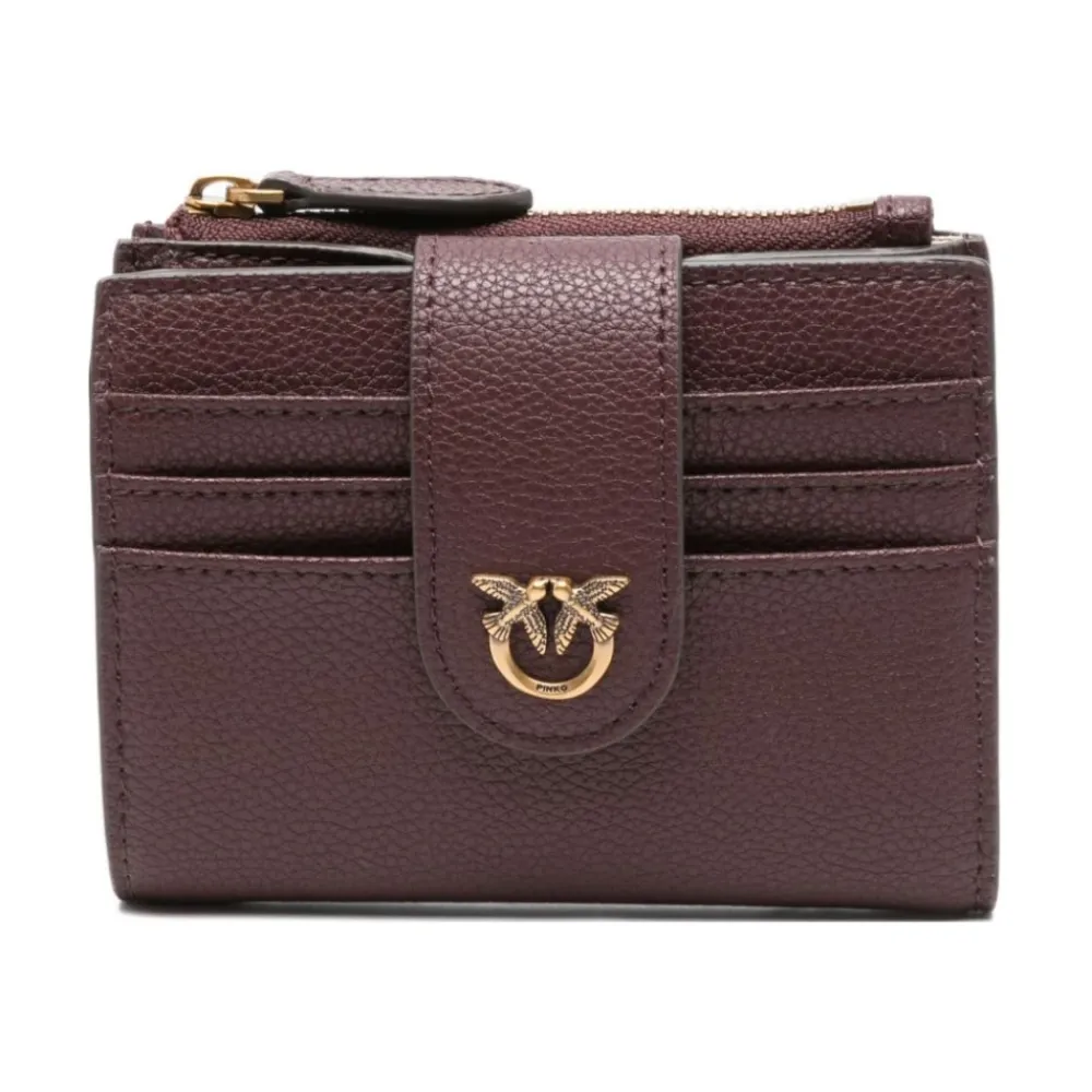 DAMES PINKO Portefeuilles^en Goud Leren Portemonnee