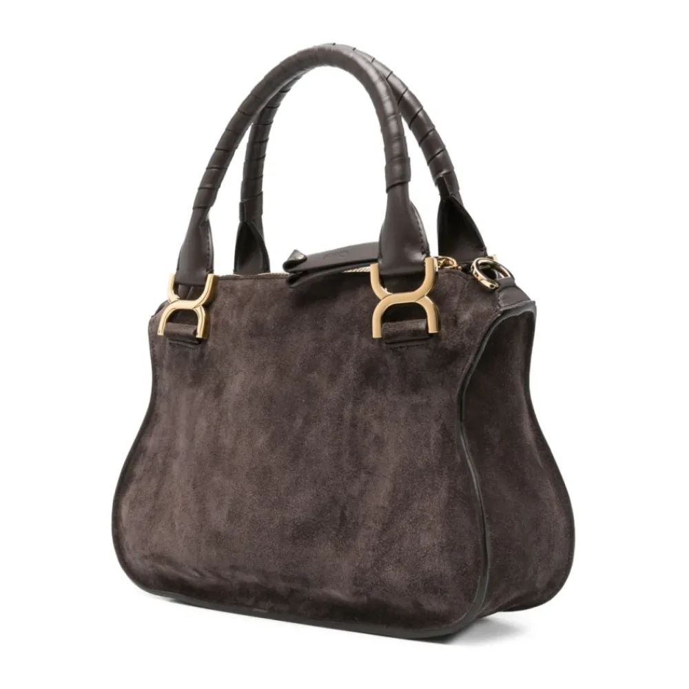 DAMES Chloé Handtassen^Koffie Top Rits Schoudertas