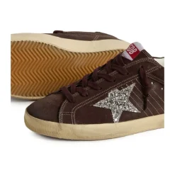 DAMES Golden Goose Sneakers^Leren Glitter Ster Sneakers