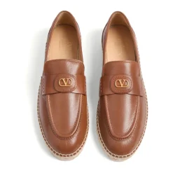 Heren Valentino Garavani Espadrilles^Leren Platte Schoenen met VLogo