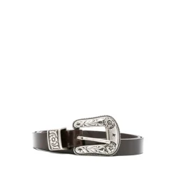 DAMES Golden Goose Riemen^Leren Riem Marrone