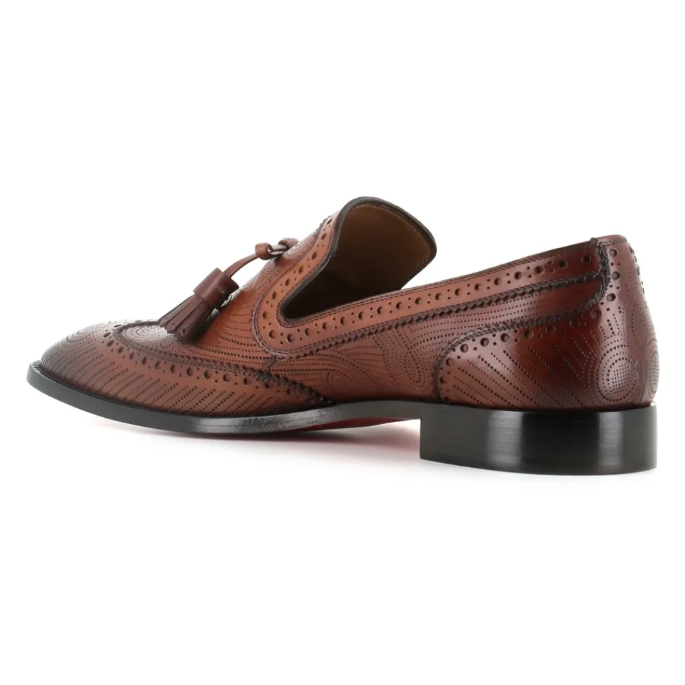 Heren Christian Louboutin Leren Sandalen Zwaluwstiksels