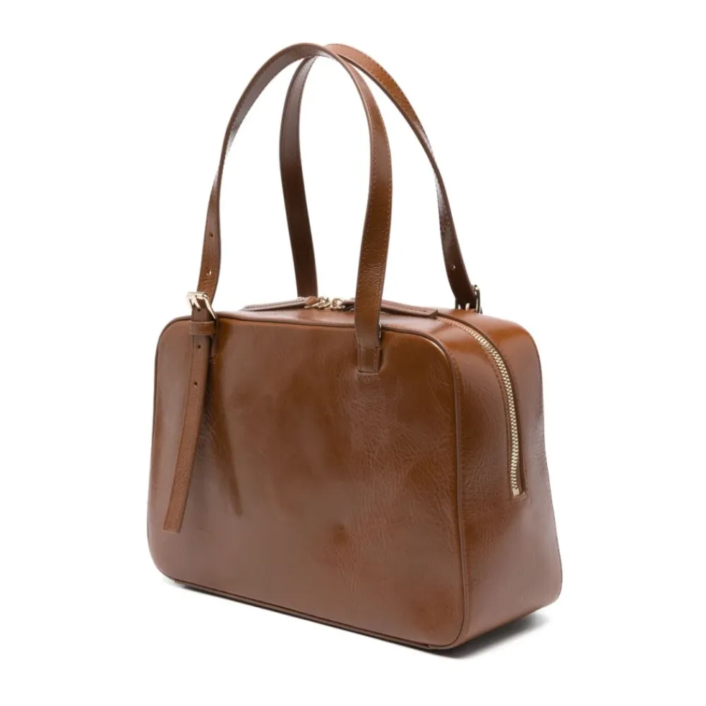 DAMES A.P.C. Handtassen^leren schoudertas met gespsdetail