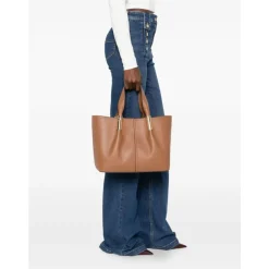 DAMES Elisabetta Franchi Shoppers^Leren Tote Tas