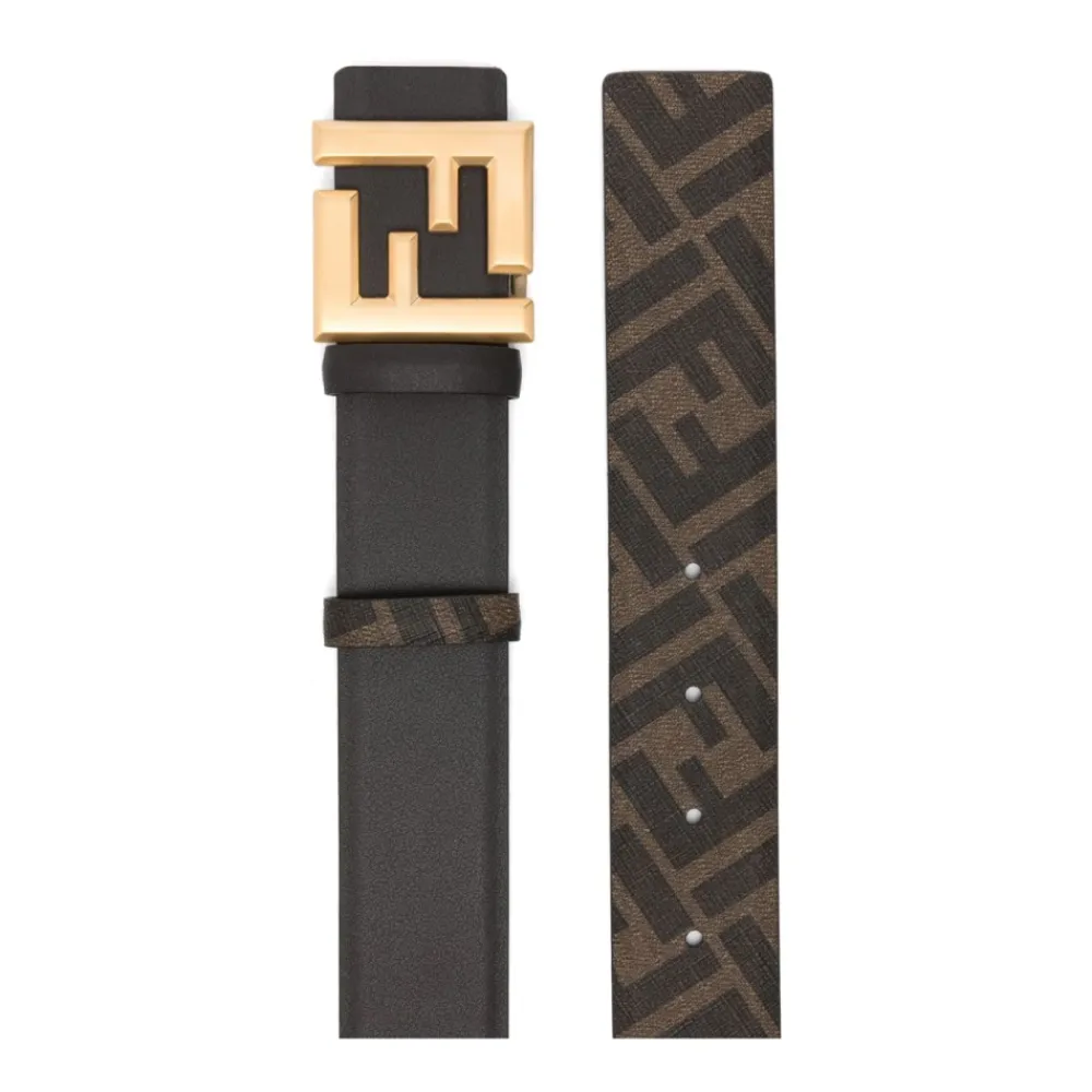 Heren Fendi Riemen^Logo-Gesp Detail Verstelbare Riem