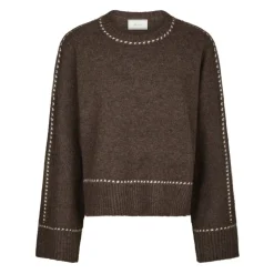 DAMES Neo Noir Melange Gebreide Trui