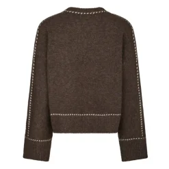 DAMES Neo Noir Melange Gebreide Trui