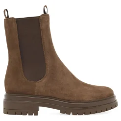 DAMES Gianvito Rossi Chelseaboots^Suède Elegante Hakken