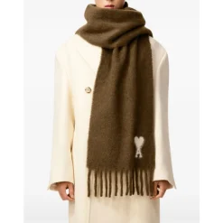 DAMES Ami Paris e Alpaca Blend Franje Sjaal