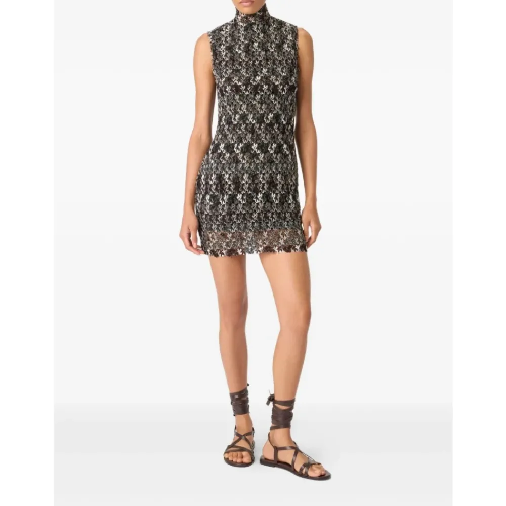 DAMES Missoni e Bloemenkant Mouwloze Jurk