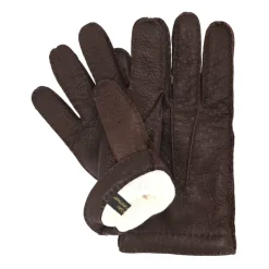Heren Restelli Guanti Handschoenen^e Cashmere Gevoerde Pecari Handschoenen