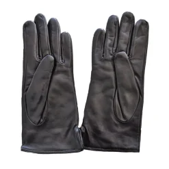 DAMES Aquascutum Bruine Club Check Wol Leren Handschoenen