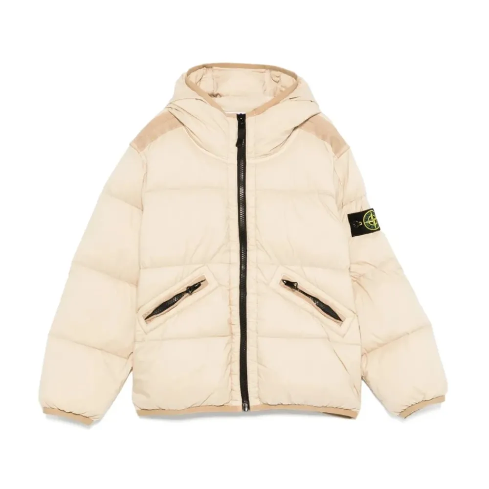 Stone Island Jassen^e donsgevulde stretchstofjas