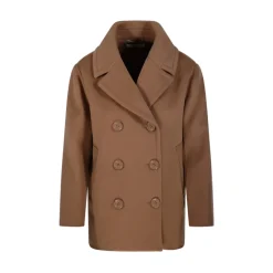 DAMES Max Mara e Double-Breasted Jas met Reverskraag