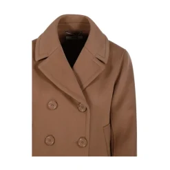 DAMES Max Mara e Double-Breasted Jas met Reverskraag