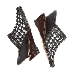 DAMES Jacquemus Bruine en Zwarte Sandalen voor Vrouwen