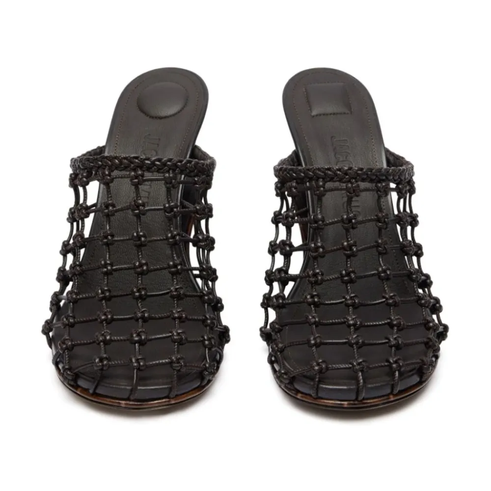 DAMES Jacquemus Bruine en Zwarte Sandalen voor Vrouwen
