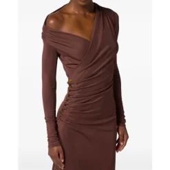 DAMES Elisabetta Franchi e Gedrapeerde Potloodmouw Jurk