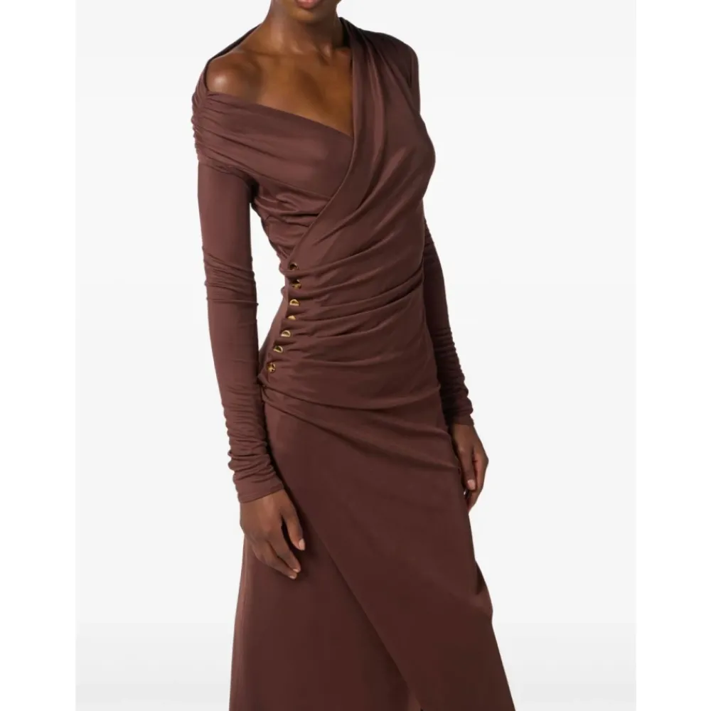 DAMES Elisabetta Franchi e Gedrapeerde Potloodmouw Jurk