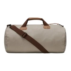 DAMES Napapijri Bruine gewaxte katoenen weekendtas met schouderband