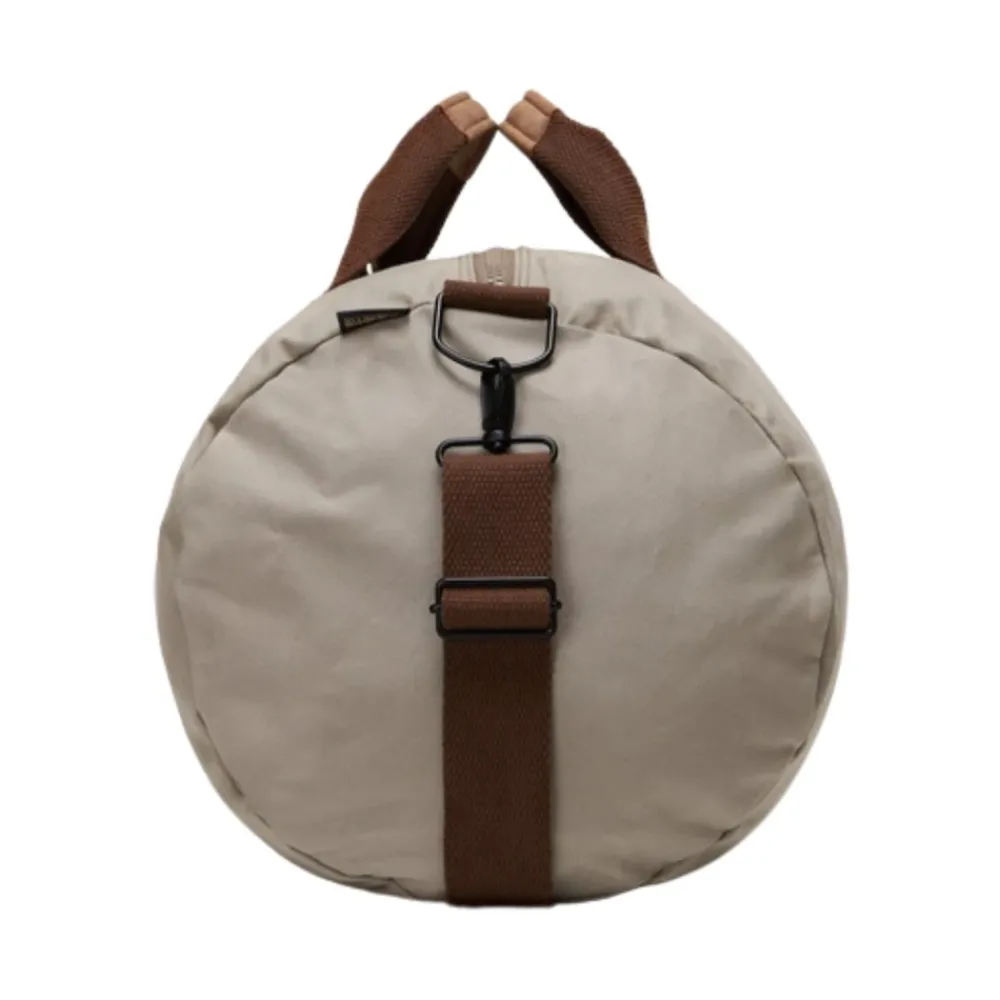 DAMES Napapijri Bruine gewaxte katoenen weekendtas met schouderband