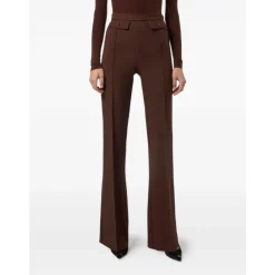 DAMES Elisabetta Franchi Broeken^e Hoge Taille Broek Gouden Knopen