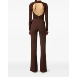 DAMES Elisabetta Franchi Broeken^e Hoge Taille Broek Gouden Knopen