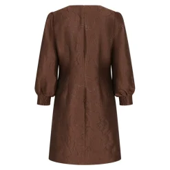 DAMES Bruuns Bazaar Jurken^e jurk met pofmouwen en glinsterende details