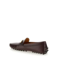 DAMES Tod's Loafers^e leren loafers met logoplaquette