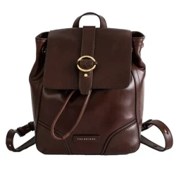 DAMES The Bridge e leren rugzak met trekkoord