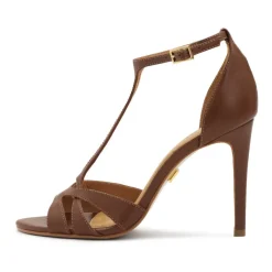 DAMES Kazar e leren sandalen met verticale band