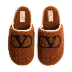 Heren Valentino Garavani e leren sandalen met VLogo-detail