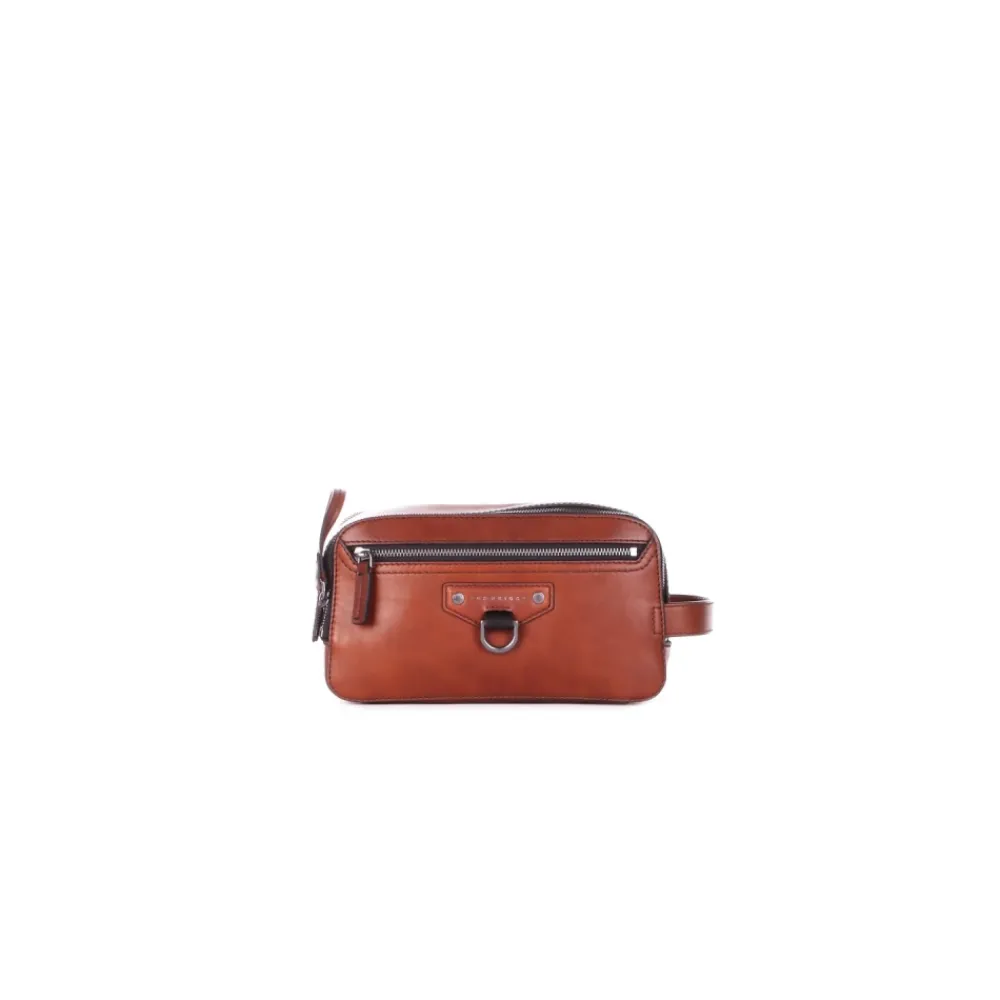 DAMES The Bridge Toilettassen^e Leren Schoudertas