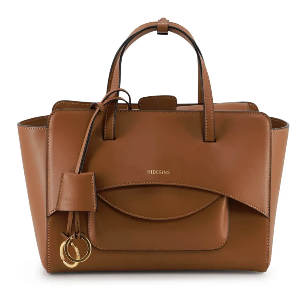 DAMES Hidesins Handtassen^e leren tas met magnetische sluiting