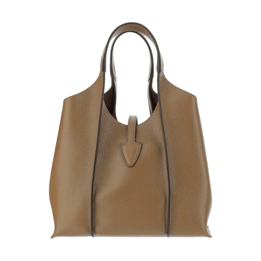 DAMES Tod's Shoppers^e leren T-gesp handtas