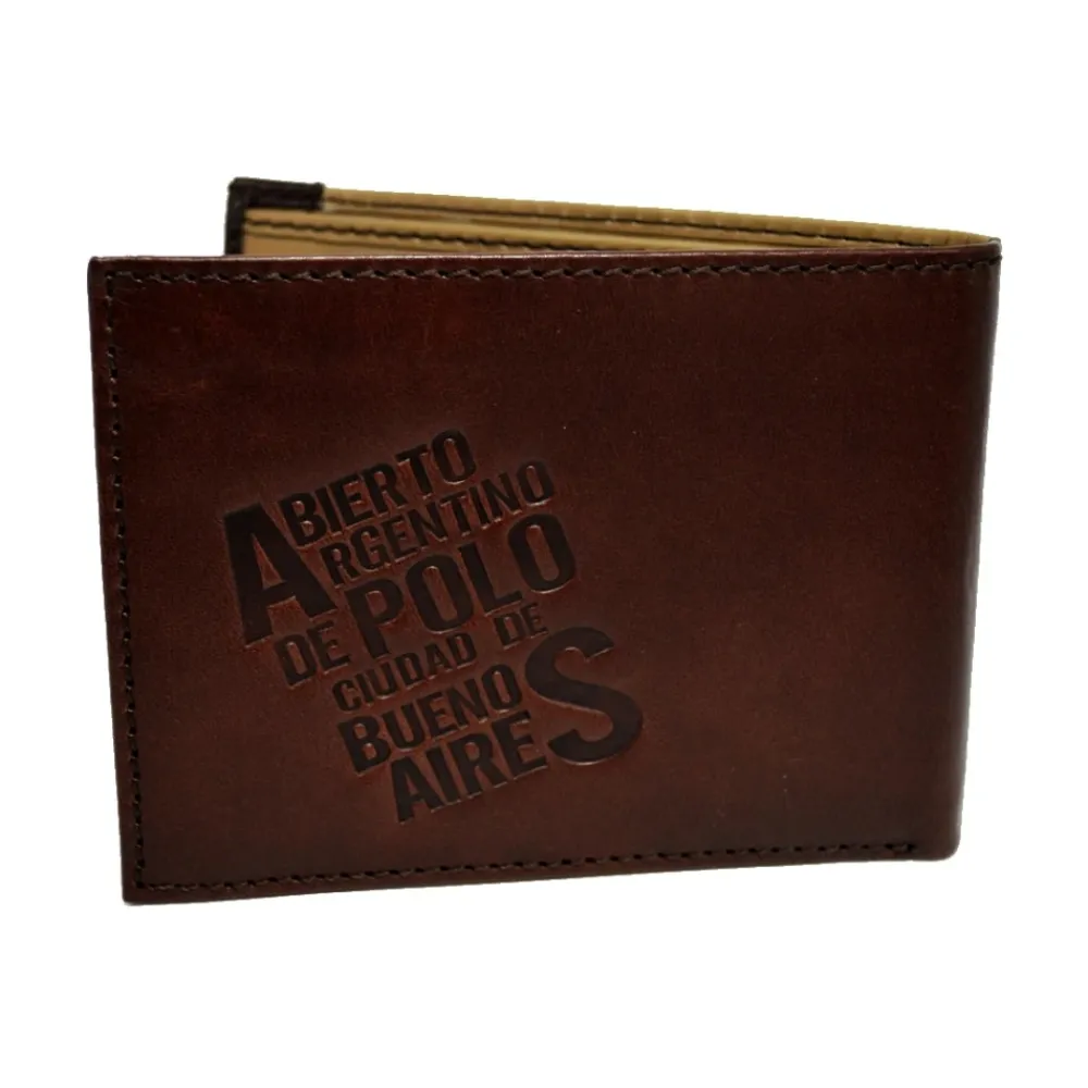 Heren La Martina Portefeuilles^e Portemonnee met Zichtbare Stiksels