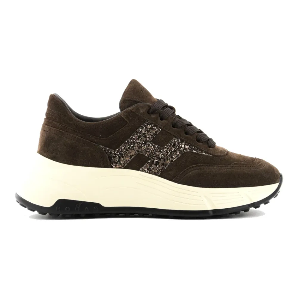 DAMES Hogan e Suède Glitter Sneakers